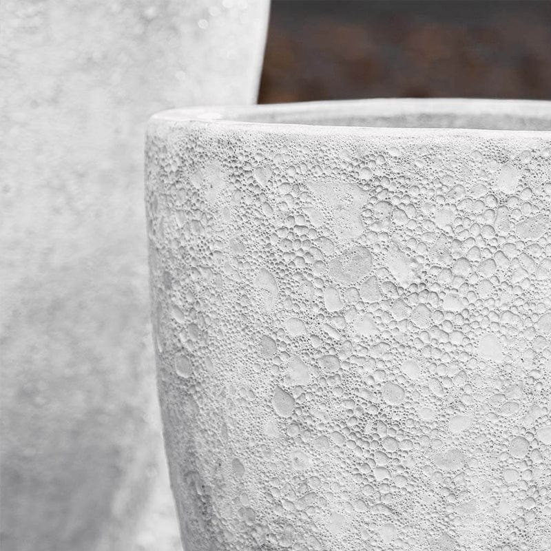 Trentino Planter Set of 3 in White Coral Finish - Outdoor Art Pros