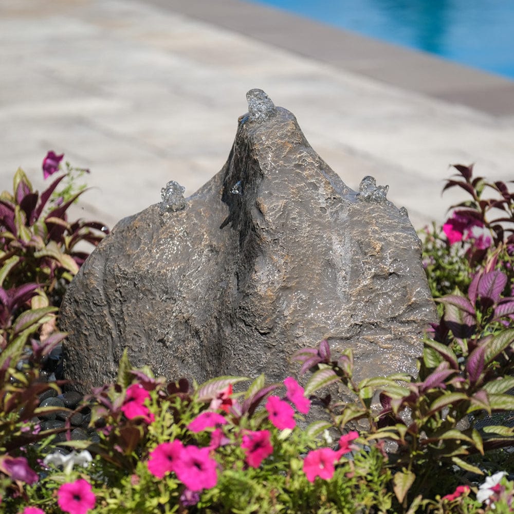 Triple Cascade Stone Outdoor Fountain - Outdoor Art Pros
