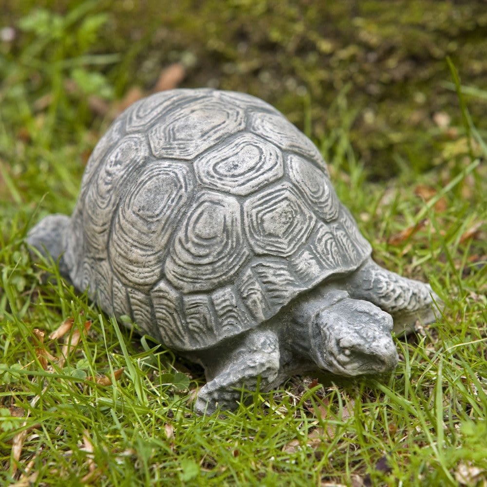 Turtle Small Cast Stone Garden Statue - Outdoor Art Pros