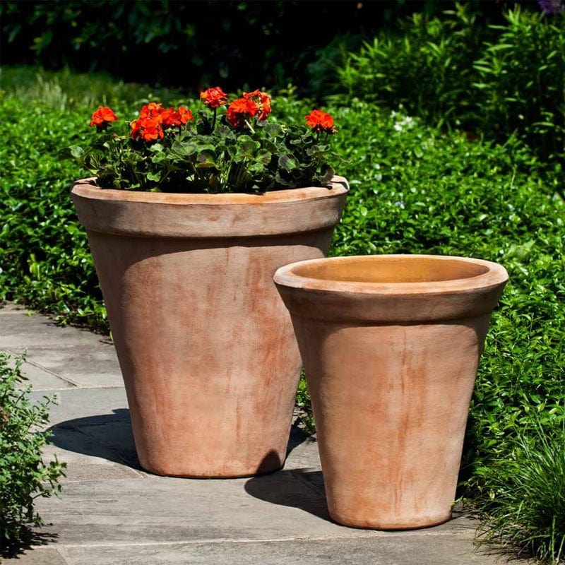 Usuki Planter Set of 2 in Terra Cotta Finish - Outdoor Art Pros