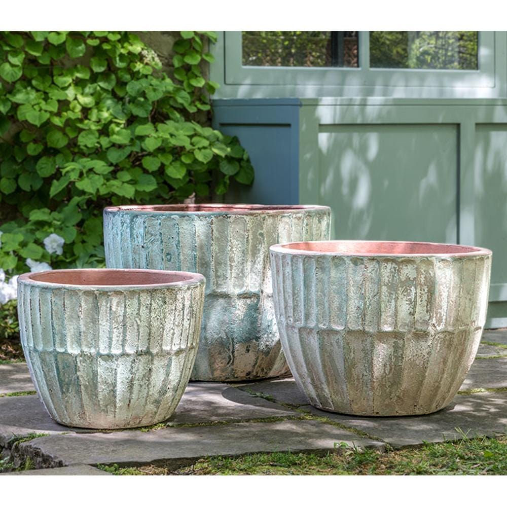 Velia Vicolo Planter Set of 3 in Vicolo Terra - Outdoor Art Pros