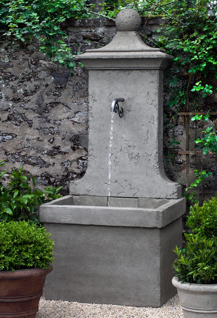 Vence Wall Outdoor Fountain - Outdoor Art Pros