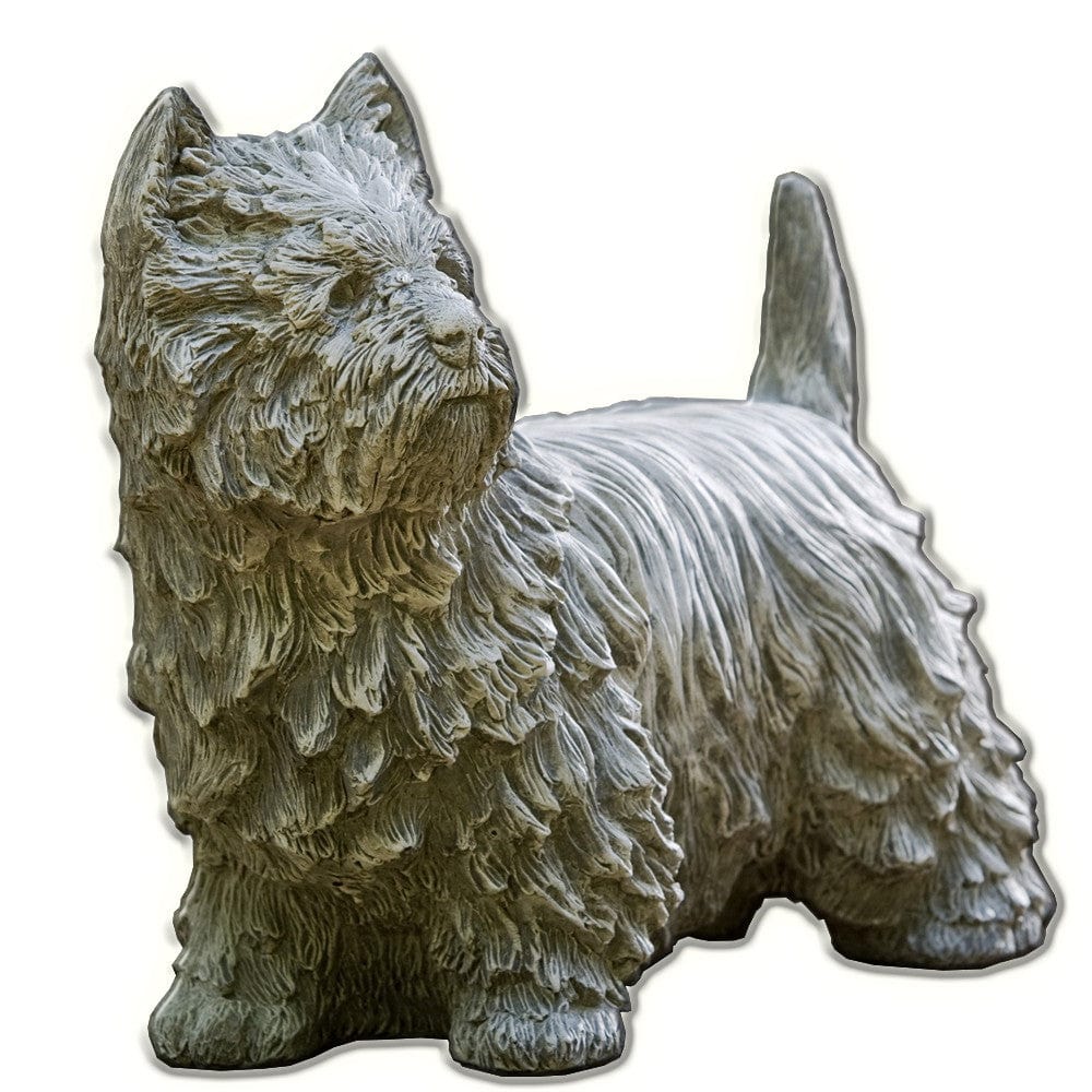 Westie Cast Stone Garden Statue - Outdoor Art Pros