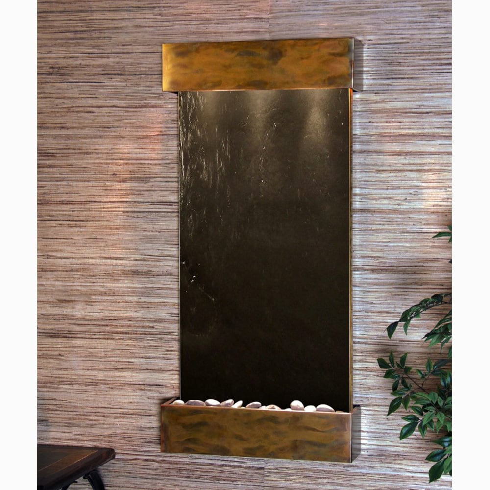 WhisperingCreek-BlackFeatherStone-RusticCopper-White - Outdoor Art Pros