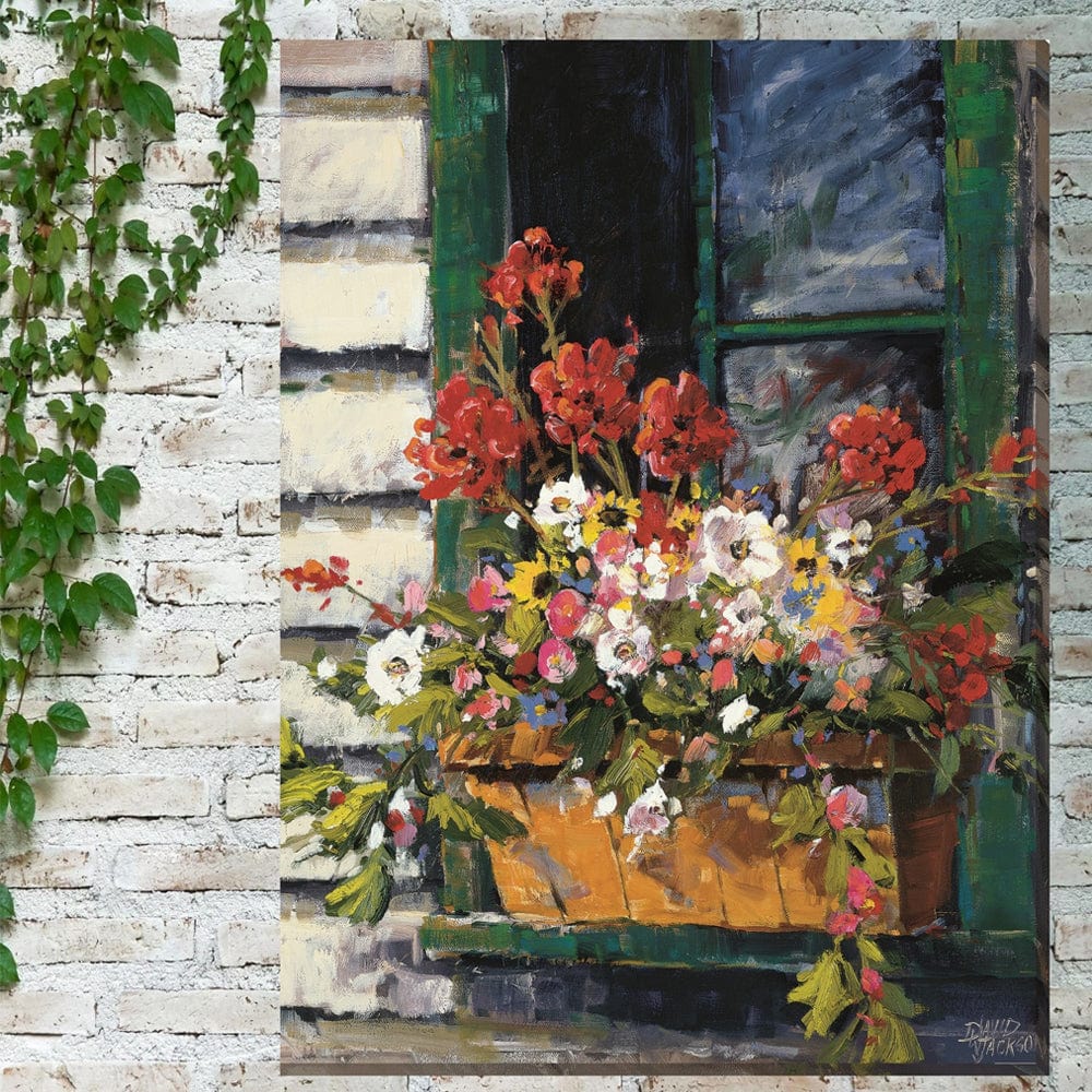 Window of Color Outdoor Canvas Art - Outdoor Art Pros