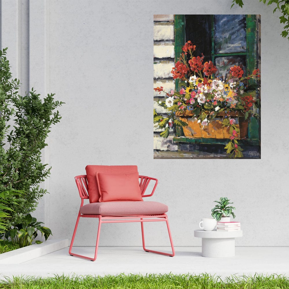 Window of Color Outdoor Canvas Art - Outdoor Art Pros