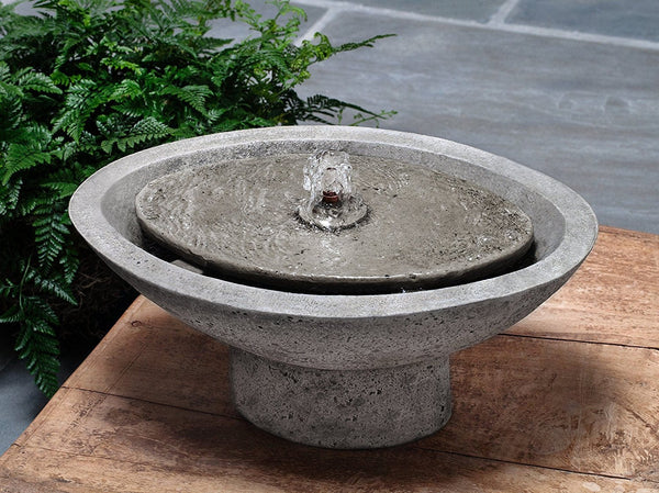 Zen Oval Garden Water Fountain - Outdoor Art Pros