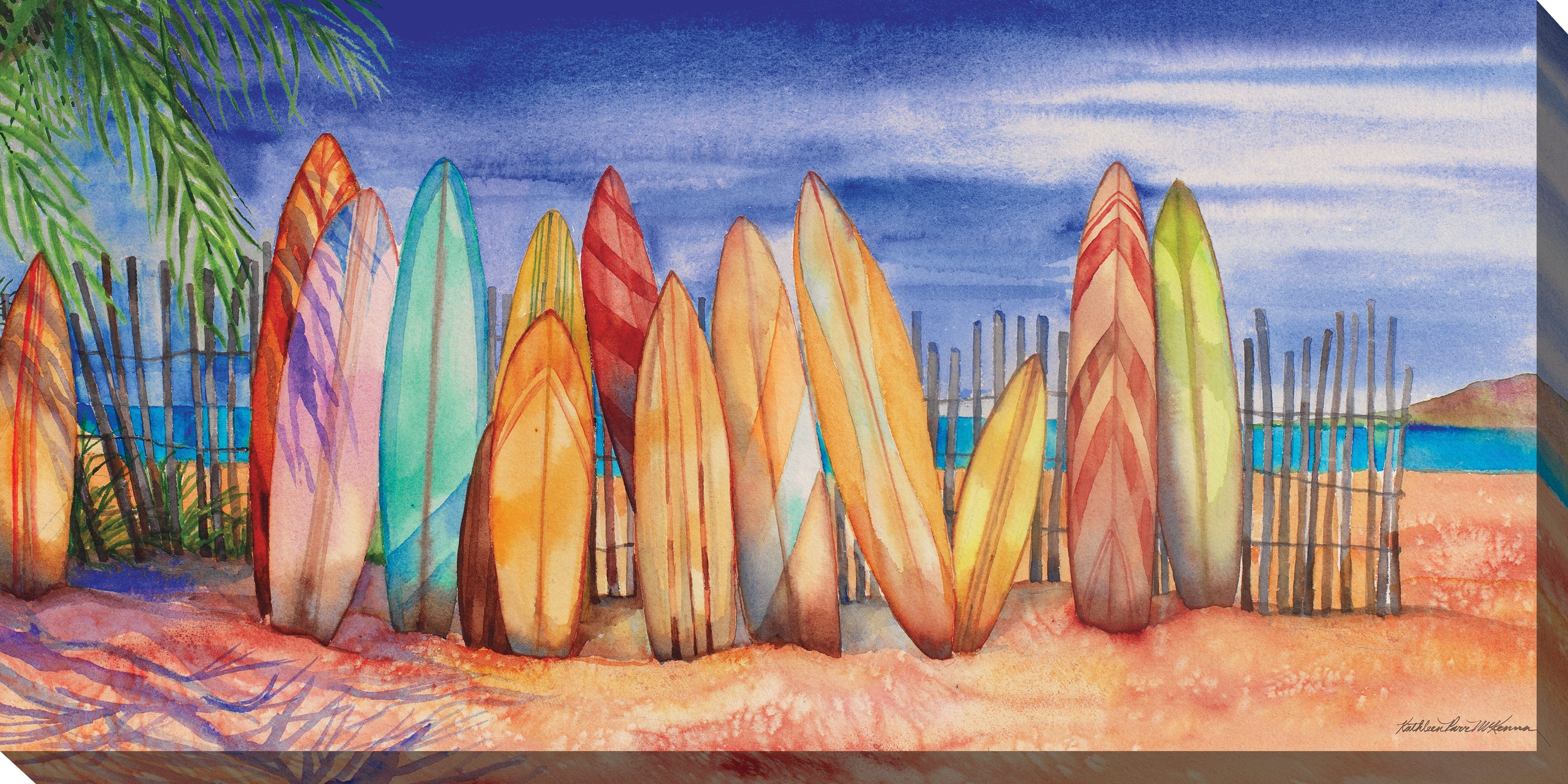 Surfs Up Outdoor Canvass Art - Outdoor Art Pros