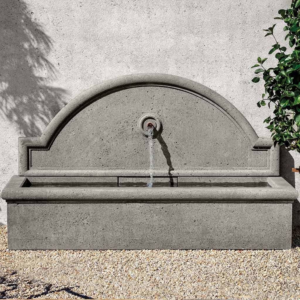 Aranjuez Curved Back Cast Stone Wall Fountain