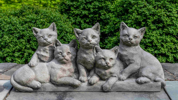 Quintuplets Cast Stone Garden Statue - Outdoor Art Pros